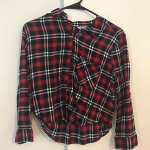 Cropped Plaid Flannel